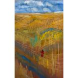 GOPAL GHOSE (1913 - 1980) - UNTITLED (Landscape of a Farm)