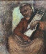 BISWAPATI MAITI (b. 1947) - UNTITLED (Sarangi Player)