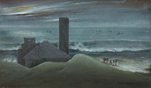 MRINAL KANTI DAS (1928 - 1990) - UNTITLED (Labourers at Sea / Gopalpur)