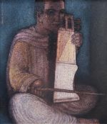 BISWAPATI MAITI (b. 1947) - UNTITLED (Sarangi Player)