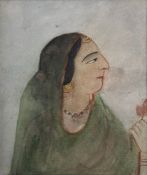 SUNAYANI DEVI (1875 - 1962) - UNTITLED (Lady with Flower)