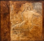 YUSUF ARAKKAL (1945 - 2016) - UNTITLED (Seated Figure)