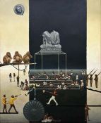 KANCHAN DAS GUPTA (b. 1947) - UNTITLED (Buddha)