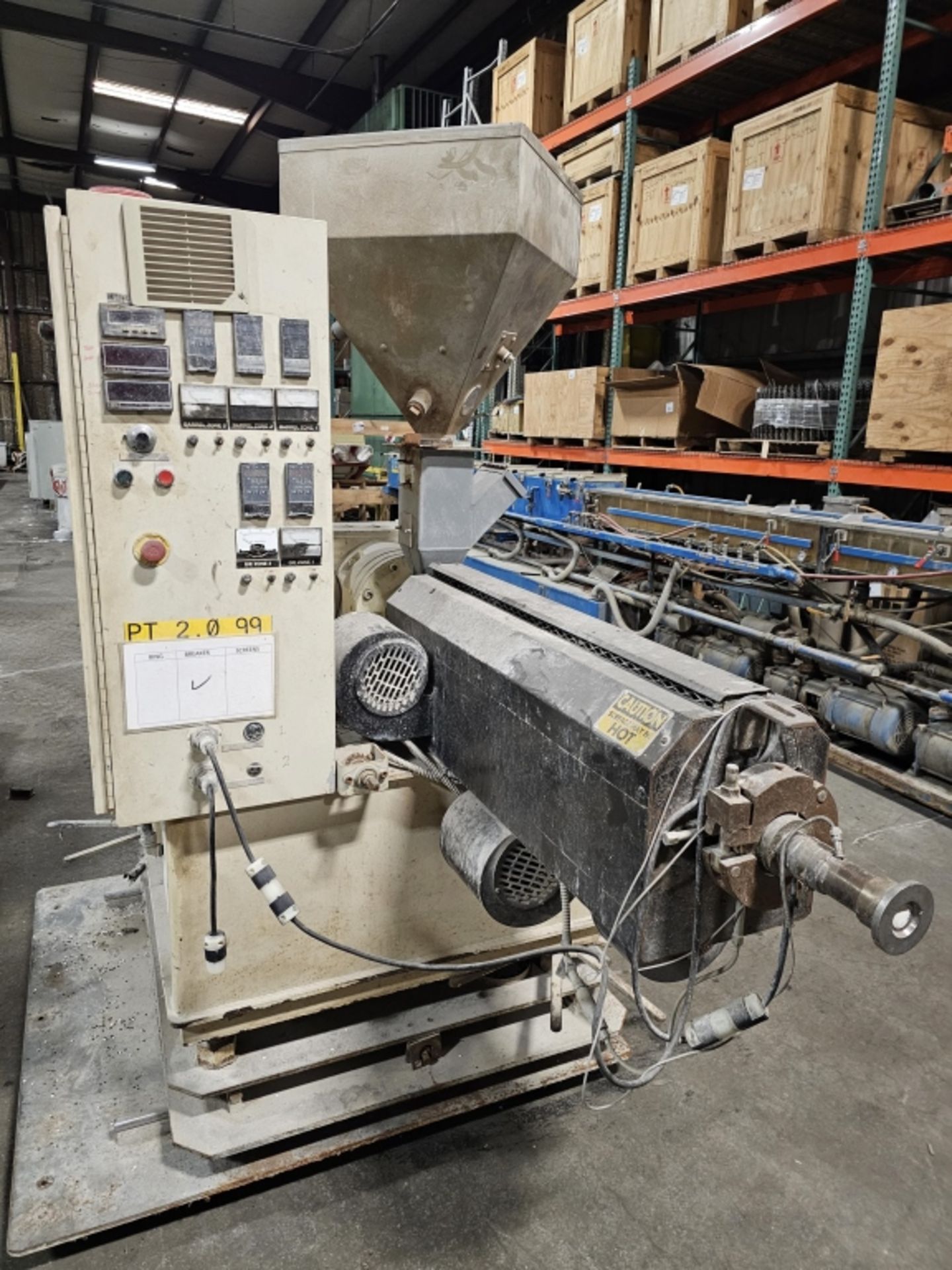 2" Polytruder Single Screw Extruder - Image 8 of 8