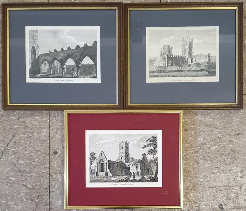 Co. Kilkenny - Two 18th Century Framed Engravings - Blackabbey x 2 and Co.