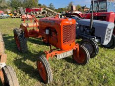 (48) Allis Chalmers B tractor, Reg JAH 917, logbook in office
