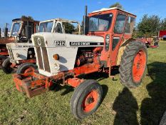 (75) David Brown 1212 2wd, Reg LVF 54P, logbook & key in office