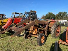 Nuffield Universal diesel tractor, with carrier/ front end loader WRR192 (non runner)