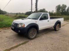 (08) Nissan pickup single cab truck, 54,000 miles, diesel, MOT 20/03/26, Reg AO58 YFB, logbook & key