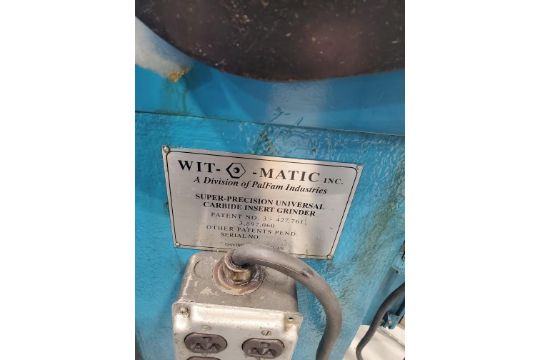 1999 WIT-O-MATIC CARBIDE INSERT GRINDER 418 - Image 4 of 5