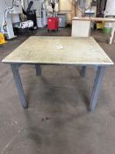 STEEL 4' X 4' SHOP TABLE