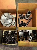 ASSORTED TOOLING, JAW CHUCKS, COLLETS