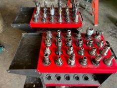 (2) CAT 40 TOOL CARTS