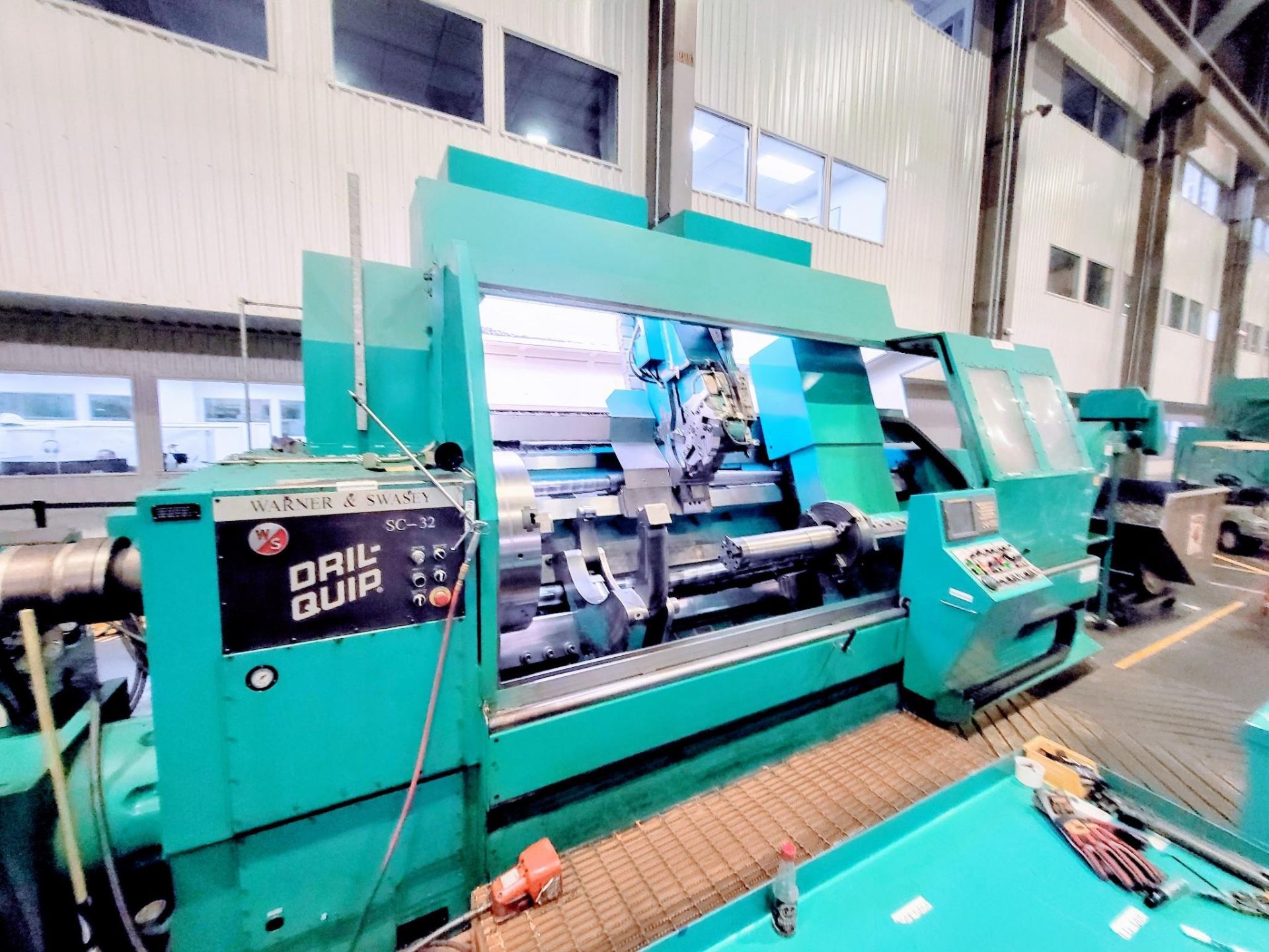 WARNER AND SWASEY SC-32/ LB5 4 AXIS CNC LATHE, DUAL SPINDLE, FANUC ...