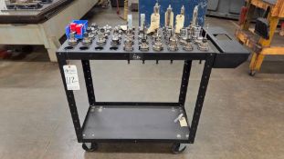CAT 40 TOOL CART WITH CAT 40 TOOLING