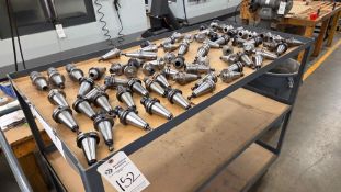 VARIETY OF CAT 40 TAPERED TOOL HOLDERS