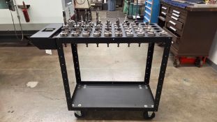 CAT 40 TOOL CART WITH CAT 40 TOOLING