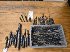 TOOLING LOT - HSS & COBALT DRILL BITS, SOME END MILLS