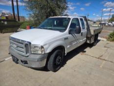 2006 FORD F-350 DUALLY DIESEL FLATBED DELIVERY TRUCK