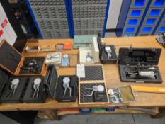 INSPECTION - MITUTOYO, STARRETT, SUNNEN & SPI MEASURING DEVICES & GAUGE SETTER
