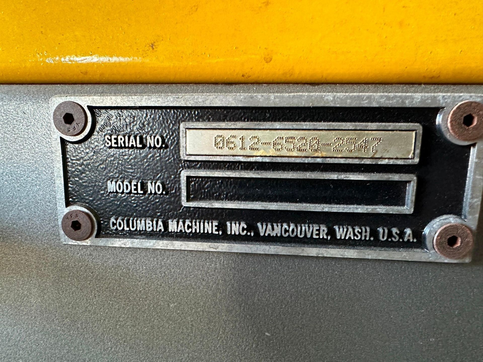 COLOMBIA MACHINE HL6000-RR-AB-0612 HIGH LEVEL PALLETIZER - 60 CASES PER ...