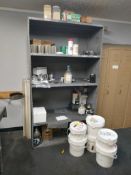 LARGE METAL SHELVING UNIT