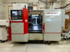 1999 EMCO 465DS TWIN SPINDLE / TWIN TURRET CNC LATHE