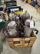 (4) SMC FGFS1A-20-E050 STAINLESS BAG FILTERS