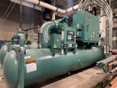 800 TON YORK CENTRIFUGAL CHILLERS MODEL #YKL7LGH9-UEHS, NEW, NEVER USED UNDER LOAD