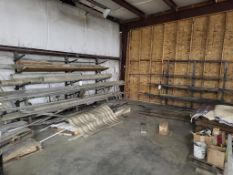 (2) CANTILEVER RACKS AND ASSORTED PALLETS FULL OF BAR STOCK *CONTENTS INCLUDED