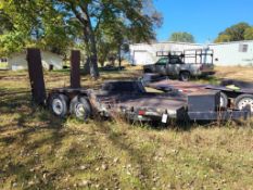 BN1622FBE 16 FT 12,000 LB CAPACITY CAR HAULING TRAILER WITH BUILT IN RAMPS