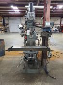 BRIDGEPORT SERIES 1 KNEE MILL W/ KURT POWERLOCK AUTO POWER DRAWBAR, ALIGN AL-500P POWER TABLE FEED
