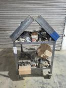 CUSTOM STEEL BIN CART * CONTENTS INCLUDED