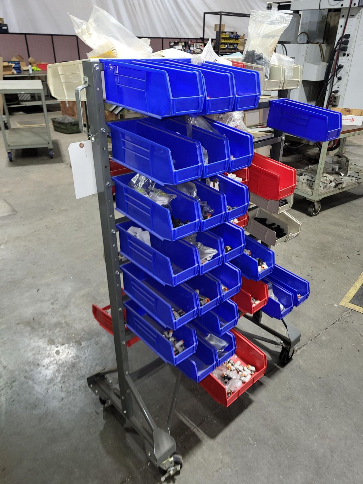 Rotating Louvre Rack DOUBLE SIDED ROLLING LOUVERED RACK FILLED WITH PNEUMATIC FITTINGS Item ...