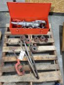 RIGID 700-T2 POWER DRIVE HAND-HELD PIPE THREADER KIT WITH RIGID MANUAL PIPE THREADERS AND CUTTER