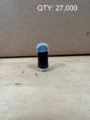 POLLEN TECH FLAT BLACK CERAMIC SCREW-IN MOUTHPIECE - QUANTITY: 27,000