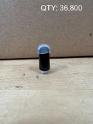 POLLEN TECH FLAT BLACK CERAMIC SCREW-IN MOUTHPIECE - QUANTITY: 36,800