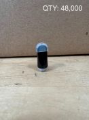 POLLEN TECH FLAT BLACK CERAMIC SCREW-IN MOUTHPIECE - QUANTITY: 48,000