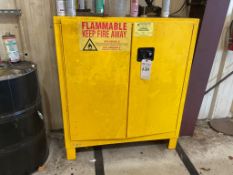 DURHAM FLAMMABLE LIQUID STORAGE CABINET MODEL 103ML-50, 30 GALLON CAPACITY
