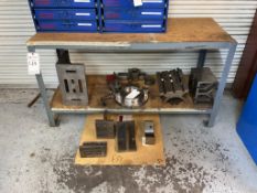 ASSORTED WOODEN TOP STEEL TABLES