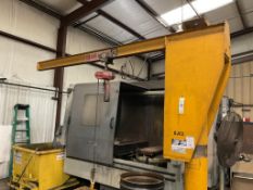 ABELL-HOWE 1/4 TON JIB CRANE WITH DAYTON 300LBS CHAIN HOIST