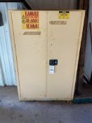 ULINE 45 GALLON FLAMMABLE LIQUID STORAGE CABINET MODEL H – 1564M – Y