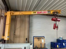 ABELL-HOWE 1/4 TON CRANE WITH COFFING CHAIN HOIST