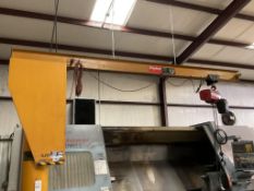 DAYTON 1/2 TON JIB CRANE WITH DAYTON CHAIN HOIST