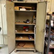 LYON STEEL CABINET WITH CONTENTS