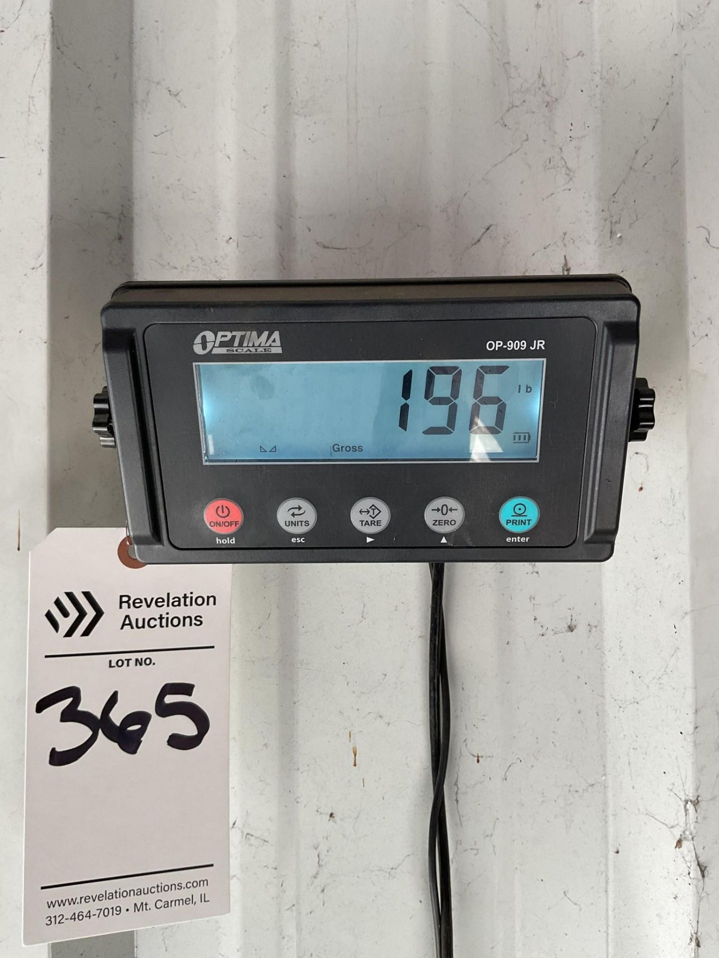 PALLET SCALE WITH OPTIMA OP-909JR WEIGHING INDICATOR DIGITAL DISPLAY ...