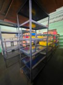 (2) 6-TIER STORAGE RACKS W/WHEELS- SIZE 36
