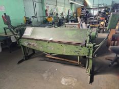 WHITNEY JENSEN MANUAL LEAF BRAKE FOR BENDING SHEET METAL