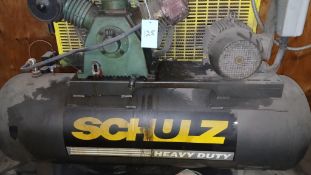 SCHULZ HEAVY DUTY E-15 15 HP, 120 GALLON AIR COMPRESSOR
