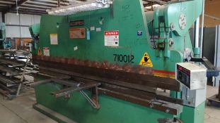 1991 ACCURPRESS 710012 12' X 100 TON HYDRAULIC PRESS BRAKE